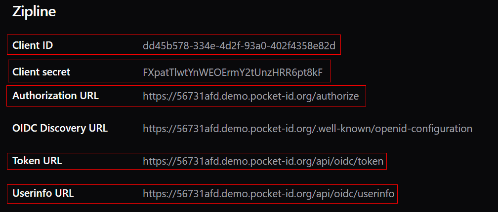 pocket-id copy values